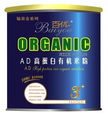 腦黃金AD高蛋白有機(jī)米粉3段