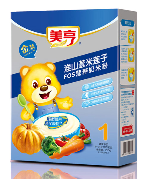 美亨盒裝淮山惹米FOS營養(yǎng)奶米粉1段