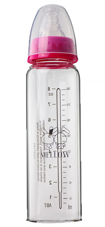 美啦美啦直筒紅色奶瓶