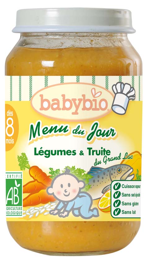 babybio蔬菜鱒魚泥