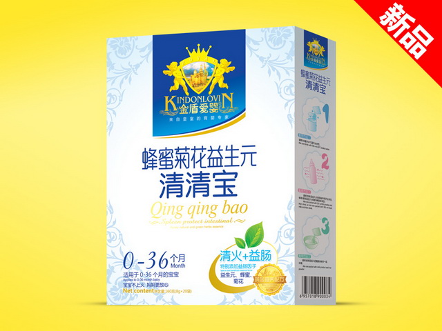 金盾愛(ài)嬰清清寶大盒-蜂蜜菊花益生元