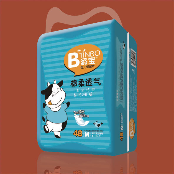 添寶棉柔透氣嬰兒紙尿片M48