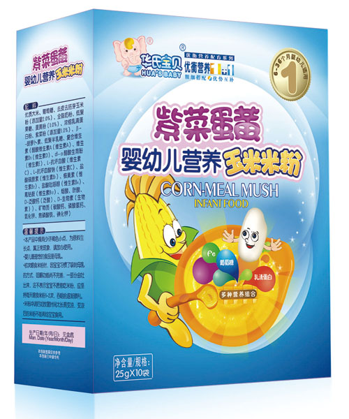 華氏寶貝紫菜蛋黃玉米米粉盒裝