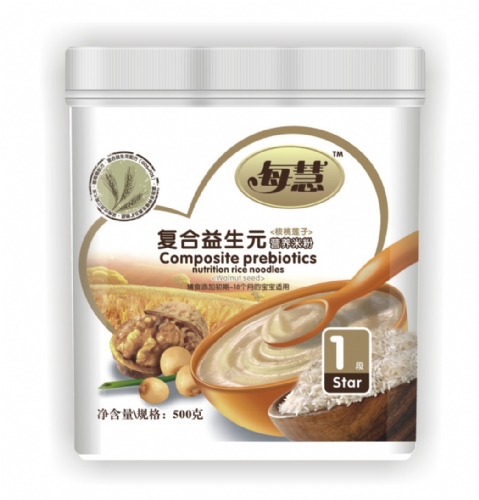 每慧核桃蓮子復(fù)合益生元米粉1段(塑聽裝)