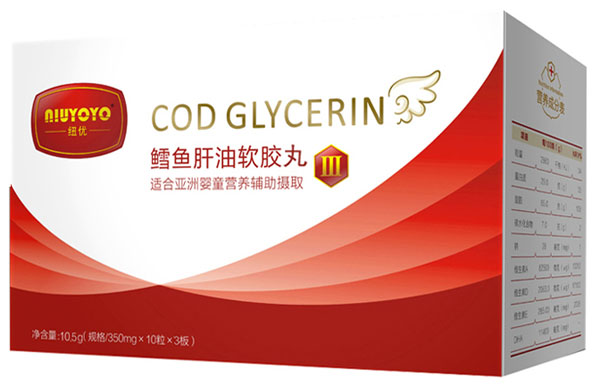 紐優(yōu)魚(yú)肝油膠丸3段30粒