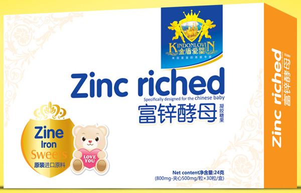 金盾愛(ài)嬰富鋅酵母凝膠糖果