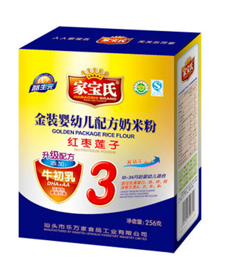 家寶氏金裝紅棗蓮子配方奶米粉3段