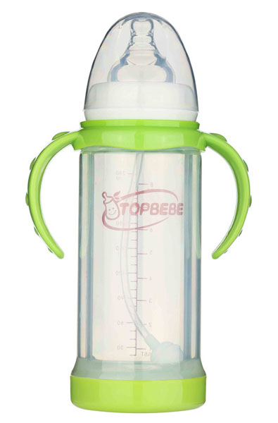 淘寶樂寬口玻璃奶瓶240ml