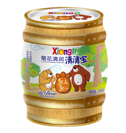熊大熊二菊花清潤(rùn)清清寶罐裝