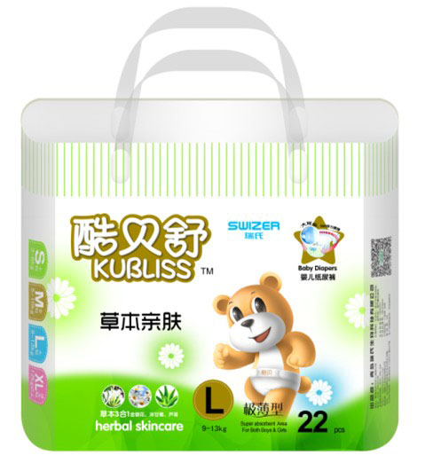 酷貝舒草本親膚紙尿褲L大碼22片