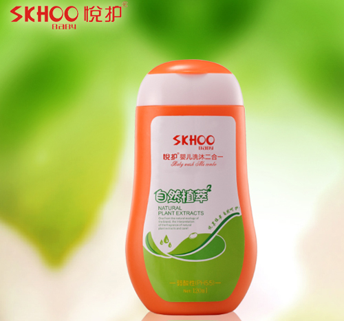 悅護(hù)嬰兒洗沐二合一120ml