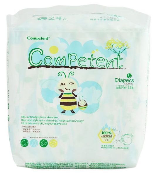 潘彼得超薄透氣系列紙尿褲中包裝L碼