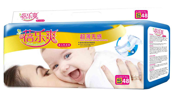 蓓樂(lè)爽超薄無(wú)感嬰兒紙尿褲S碼48片