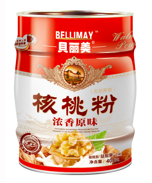 貝麗美408克核桃粉罐裝