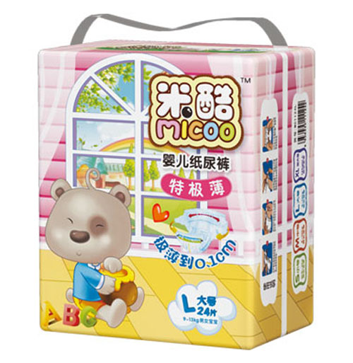 米酷特極薄嬰兒紙尿褲(大號(hào))