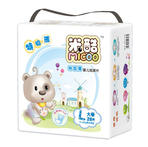 米酷特極薄嬰兒紙尿片(大號(hào))