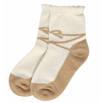 本色源有機(jī)棉蝴蝶結(jié)童襪