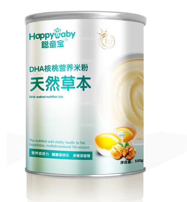 聰童寶天然草本DHA核桃營養(yǎng)米粉