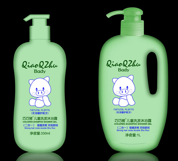 巧巧豬兒童洗發(fā)沐浴露二合一330ml