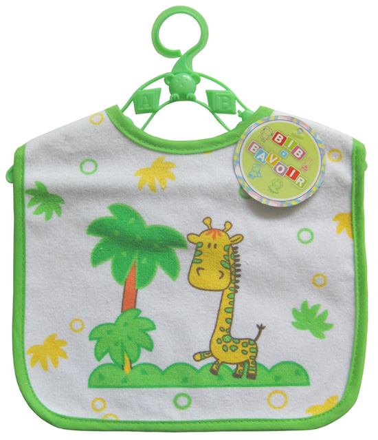 潤(rùn)羽康印花圍兜綠色