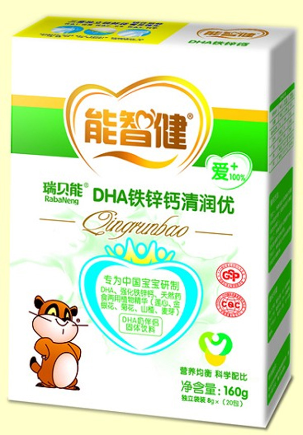 能智健160克DHA鐵鋅鈣清潤(rùn)優(yōu)