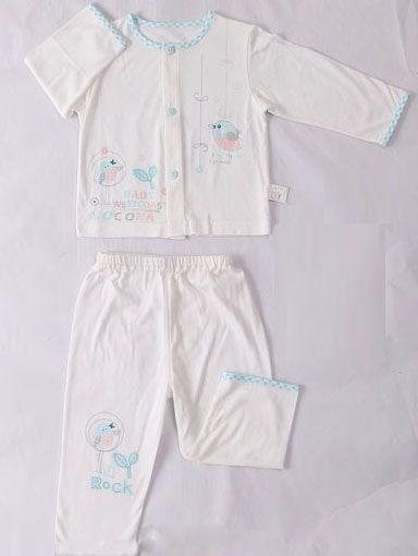 摩可拿新款寶寶開衫內衣套裝