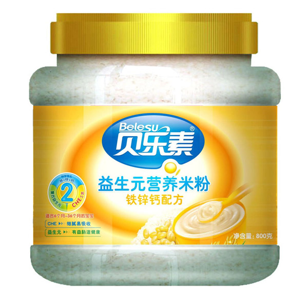 貝樂素鐵鋅鈣益生元營(yíng)養(yǎng)米粉2段