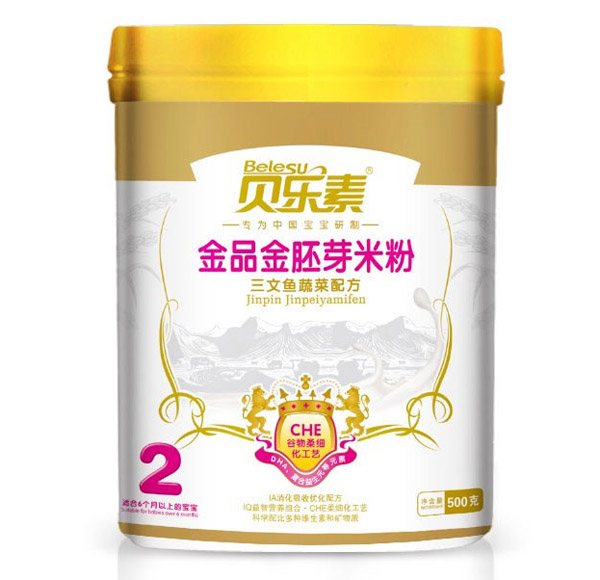 貝樂(lè)素三文魚(yú)蔬菜金胚芽米粉2段