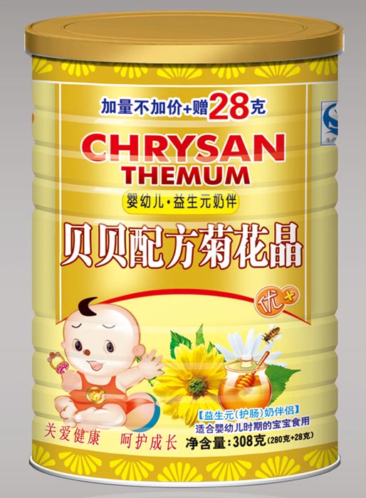 澳爾雅超金裝嬰幼兒益生元奶伴菊花晶