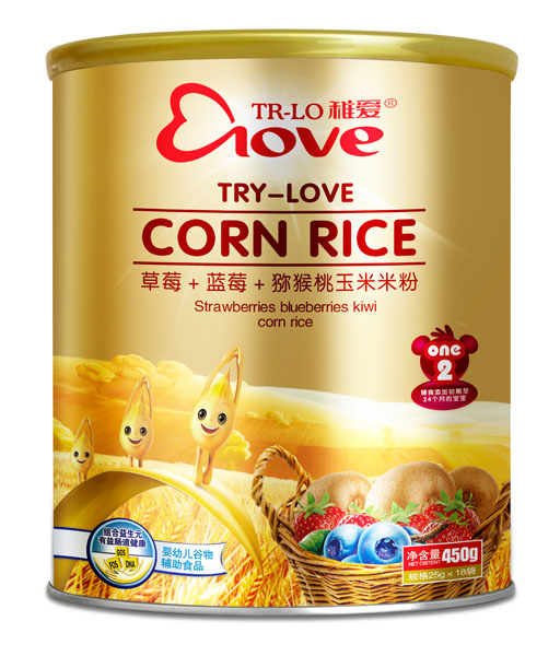 稚愛(ài)草莓+藍(lán)莓+獼猴桃玉米米粉2段