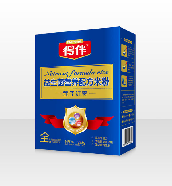 得伴益生菌蓮子紅棗營(yíng)養(yǎng)配方米粉全段