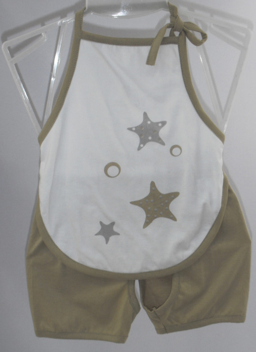 娃愛(ài)的蓓蓓夏季純棉肚兜套裝