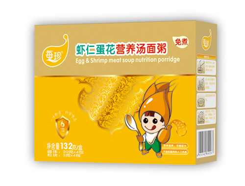 每珍蝦仁蛋花湯面粥