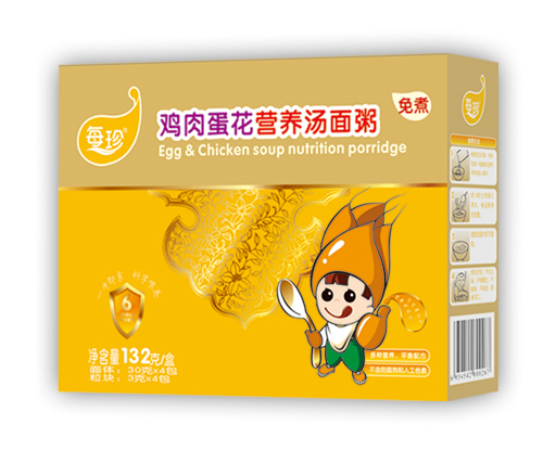 每珍雞肉蛋花湯面粥