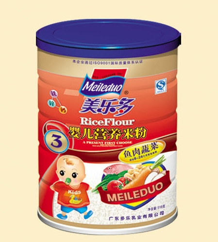 美多樂魚肉蔬菜嬰兒營養(yǎng)米粉3段