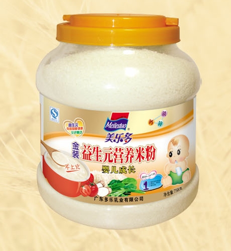 美多樂(lè)罐裝嬰兒成長(zhǎng)益生元營(yíng)養(yǎng)米粉1段
