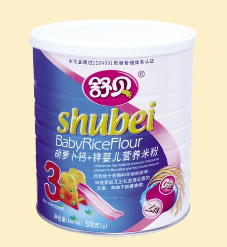 舒貝聽(tīng)裝胡蘿卜鈣+鋅嬰兒營(yíng)養(yǎng)米粉3段