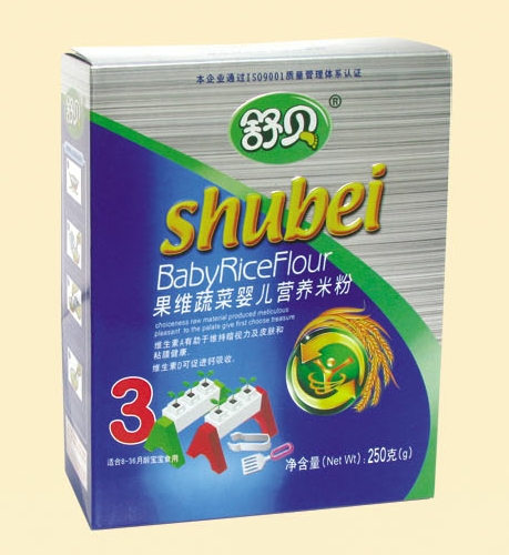 舒貝盒裝果維蔬菜嬰兒營養(yǎng)米粉3段