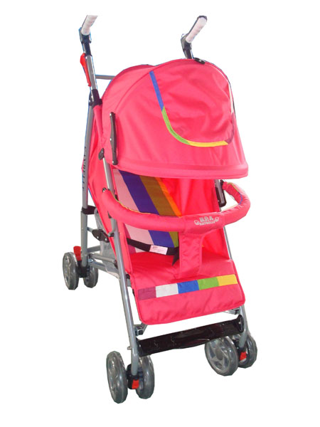 凱貝兒紅色帶傘柄嬰兒車(chē)
