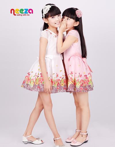 樂鯊新款童裙粉色