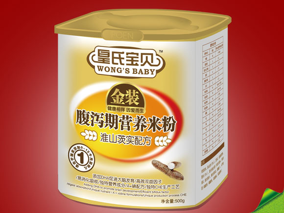 皇氏寶貝金裝淮山茨實配方腹瀉期營養(yǎng)米粉1段