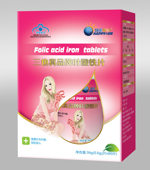 快樂(lè)陽(yáng)光葉酸鐵片