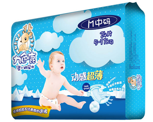 九色鹿動(dòng)感超薄紙尿片M24