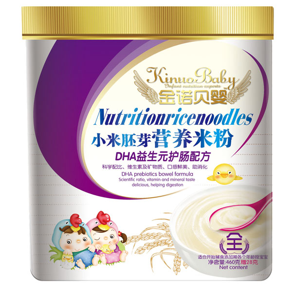 金諾貝嬰DHA益生元護(hù)腸配方小米胚芽營(yíng)養(yǎng)米粉
