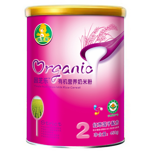 因芝樂聽裝有機(jī)營養(yǎng)奶米粉2段