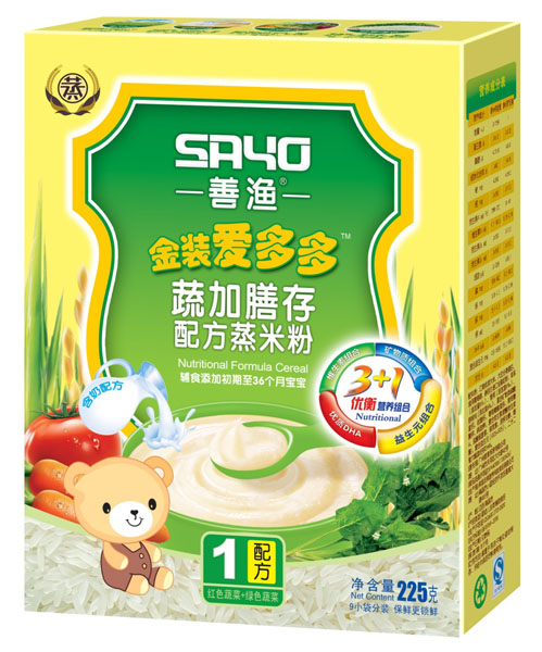 善漁金裝愛(ài)多多蔬加膳存配方蒸米粉