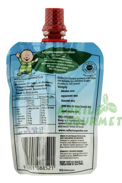 葉子嬰兒香蕉藍(lán)莓味優(yōu)酸飲料