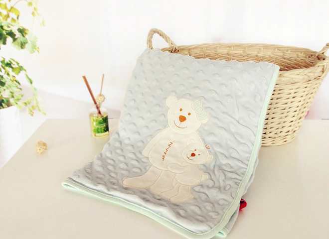 喜樂(lè)寶淺綠午睡毯