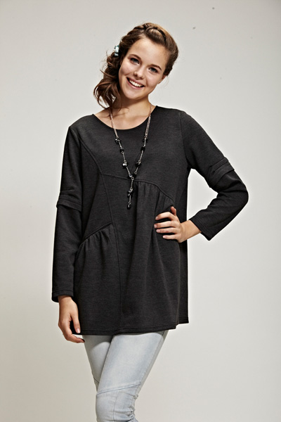 添茜黑色純棉孕婦服