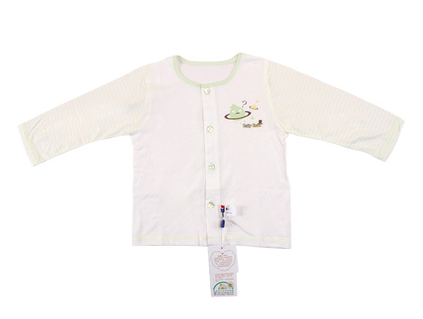 肥仔豆長(zhǎng)袖平口全開(kāi)上衣